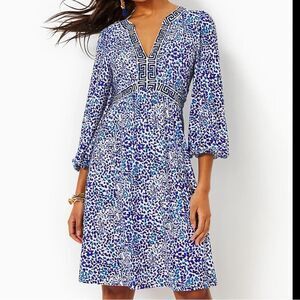 Lilly Pulitzer Wexlee 3/4 Sleeve Knit Dress 8